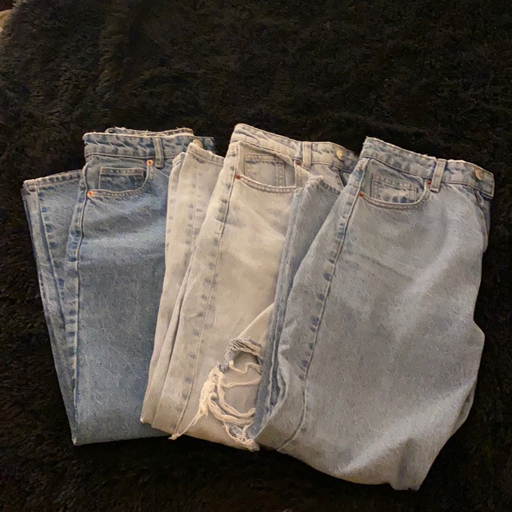 3 pairs Zara Mom Jeans